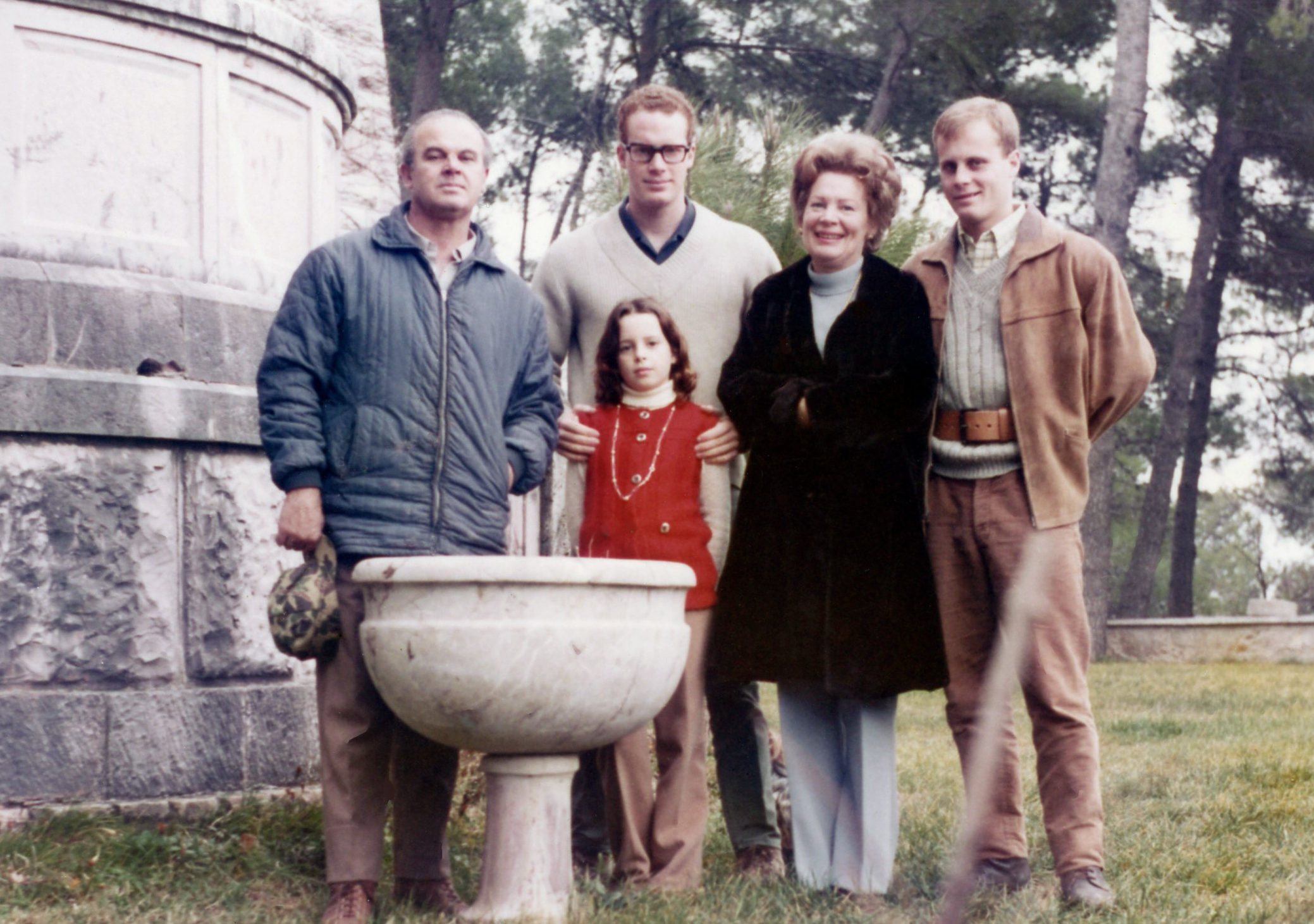 Our family below the walls of our villa called Torregrossa not far from Spoleto in Umbria. Our Family in about 1965